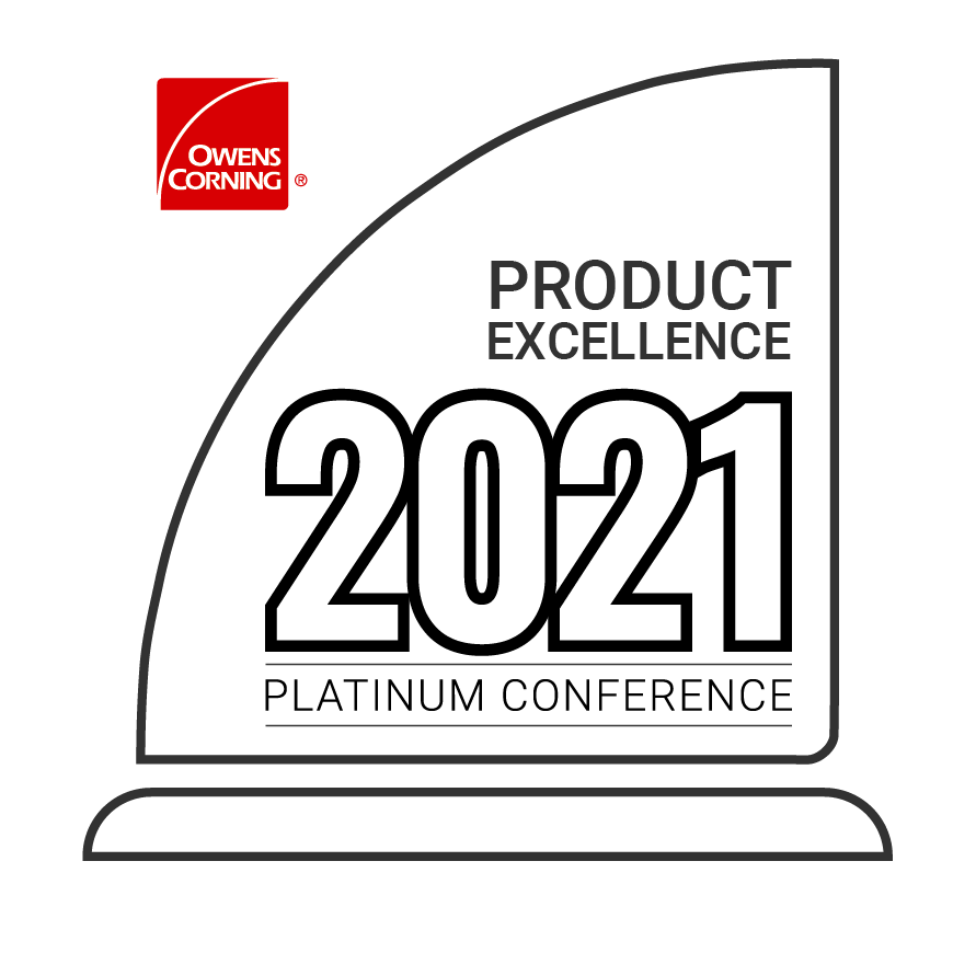 2021 Owens Corning Product Excellence Award